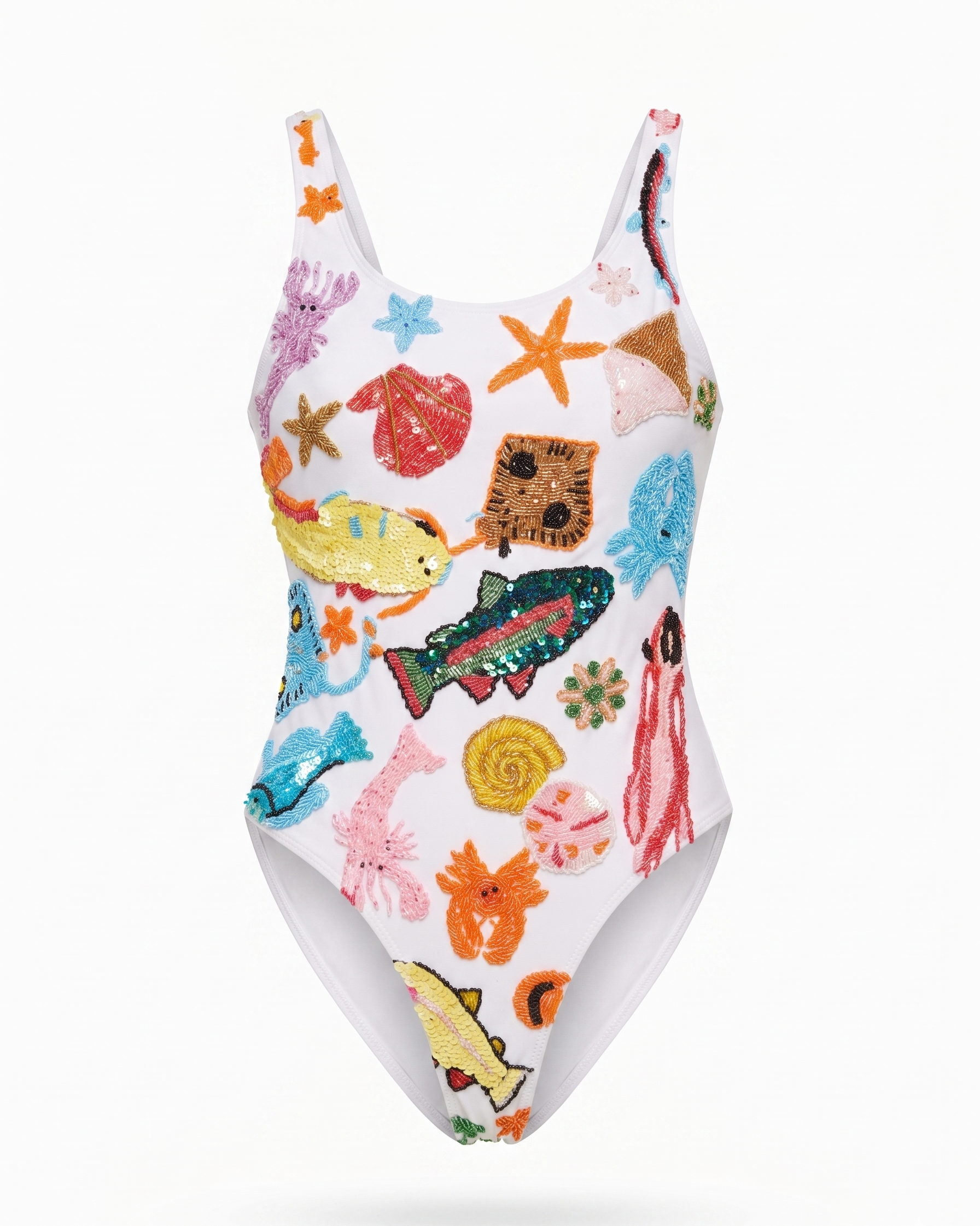 Sea Sparkle White Swimsuit
